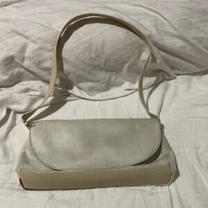 DKNY small cow print fur flap over should bag euc